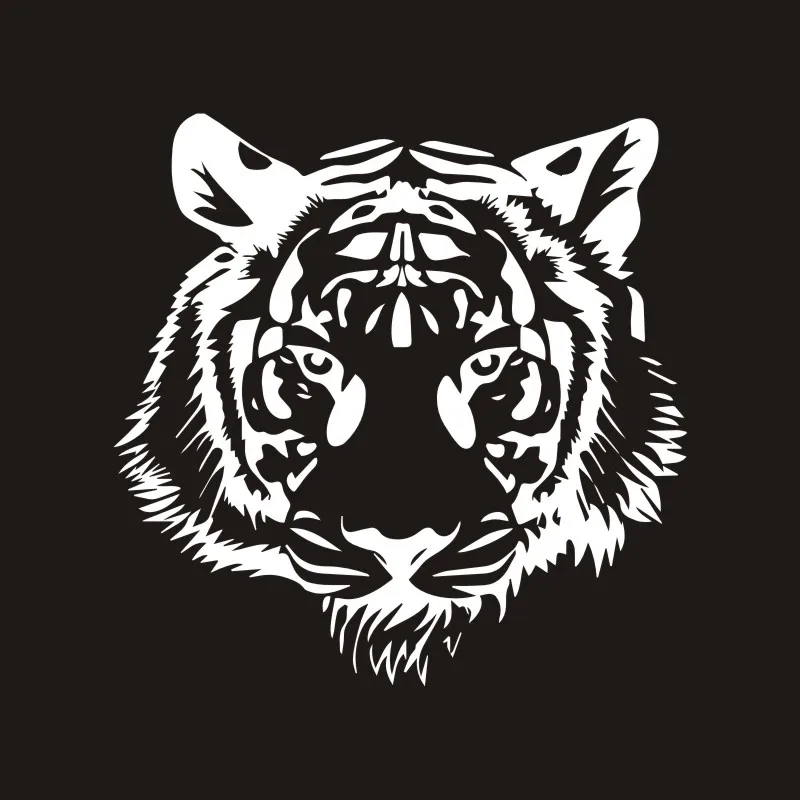 Tiger car sticker 20cm * 20cm powerful tiger head car motorcycle 3D sticker decoration car styling custom sticker - Image 4