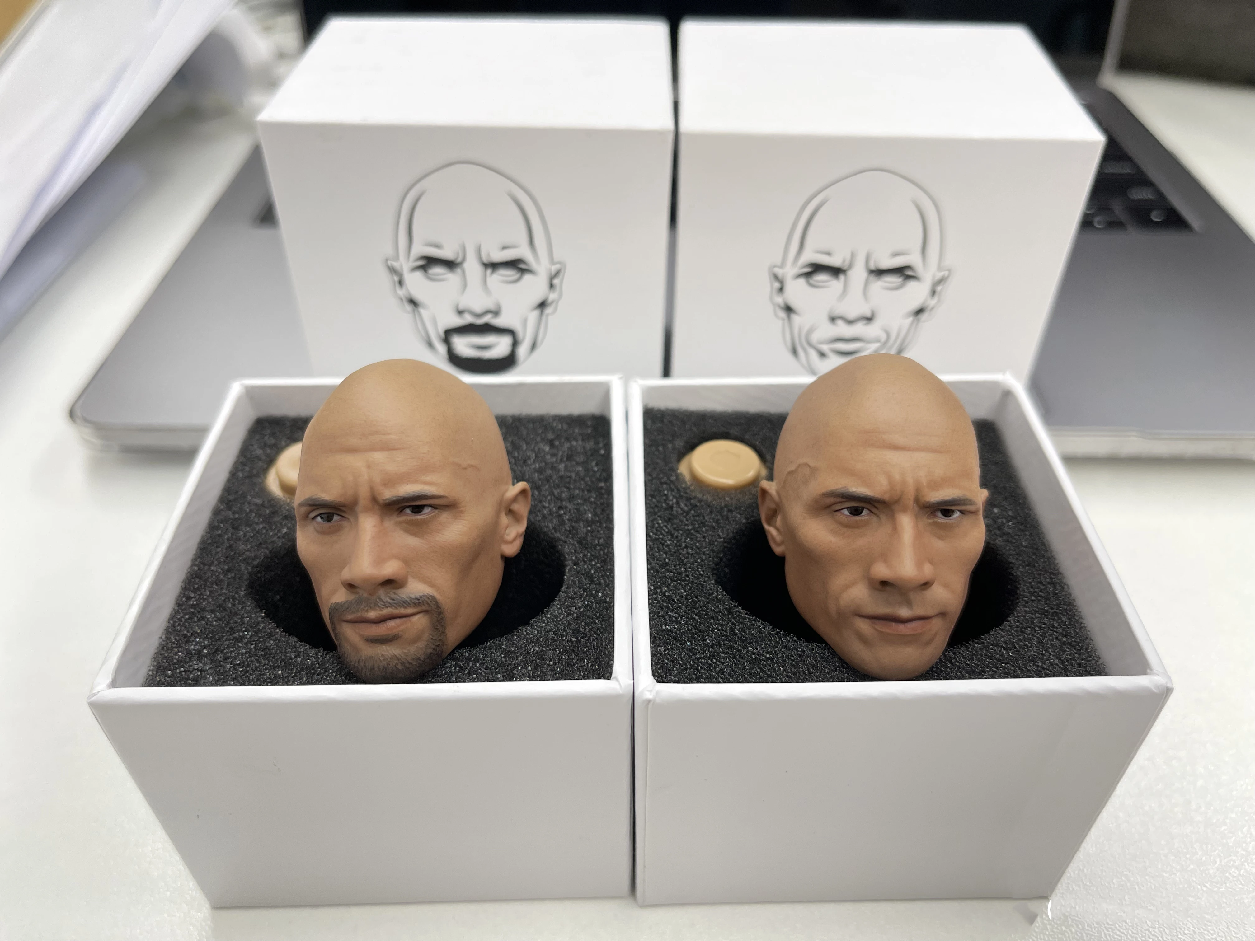 

Eleven 1/6 Scale male actor head Mr. Stone Head Carved Soldier Doll Model Hand-made Head Sculpt For 12 Inch Body