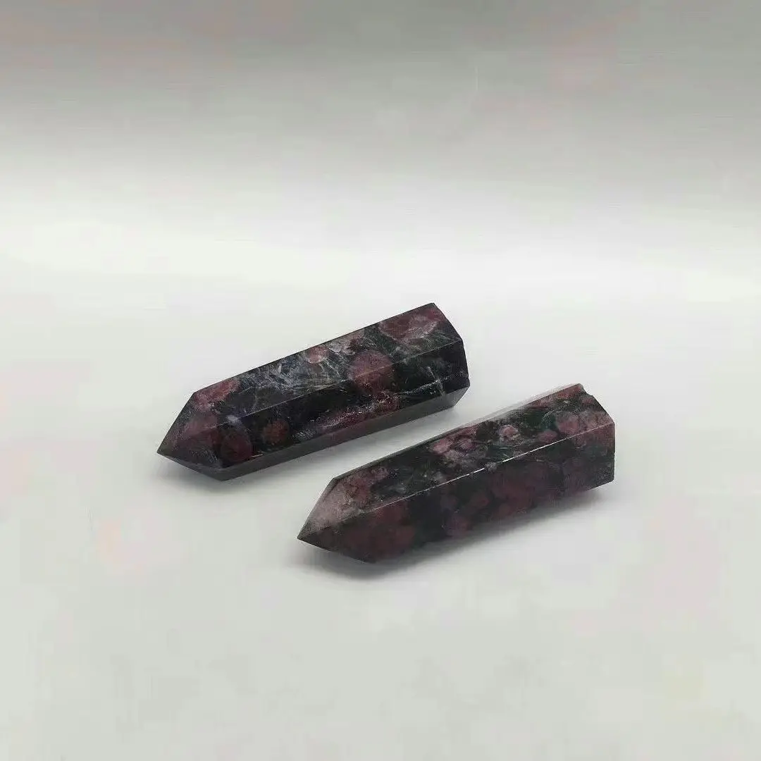 Fireworks Garnet Wand Point Natural Stones Quartz Minerals Crystals Gemstones Healing Reiki Home Decoration Gems