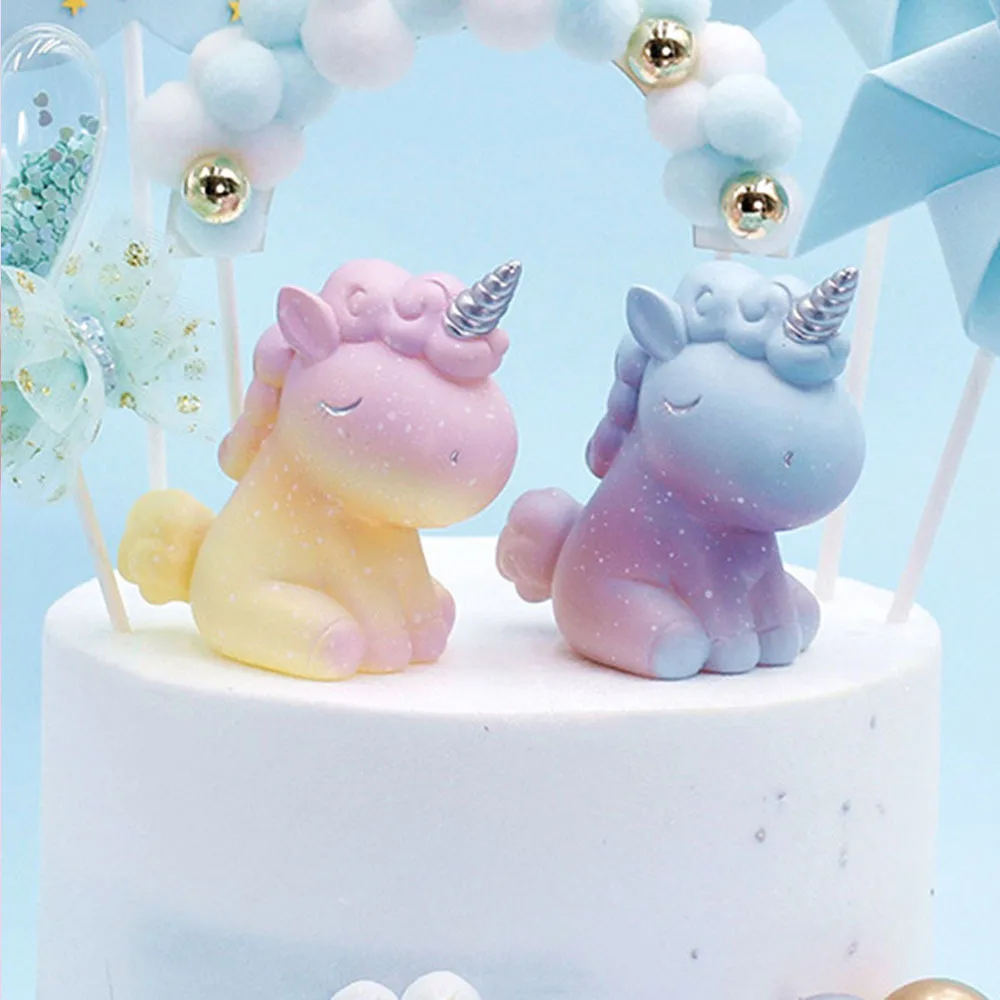 3D Unicorn Candle Mold DIY Candle Plaster Aromatherapy Soap Making Silicone Molds Chocolate Dessert Cake Decorating Tools