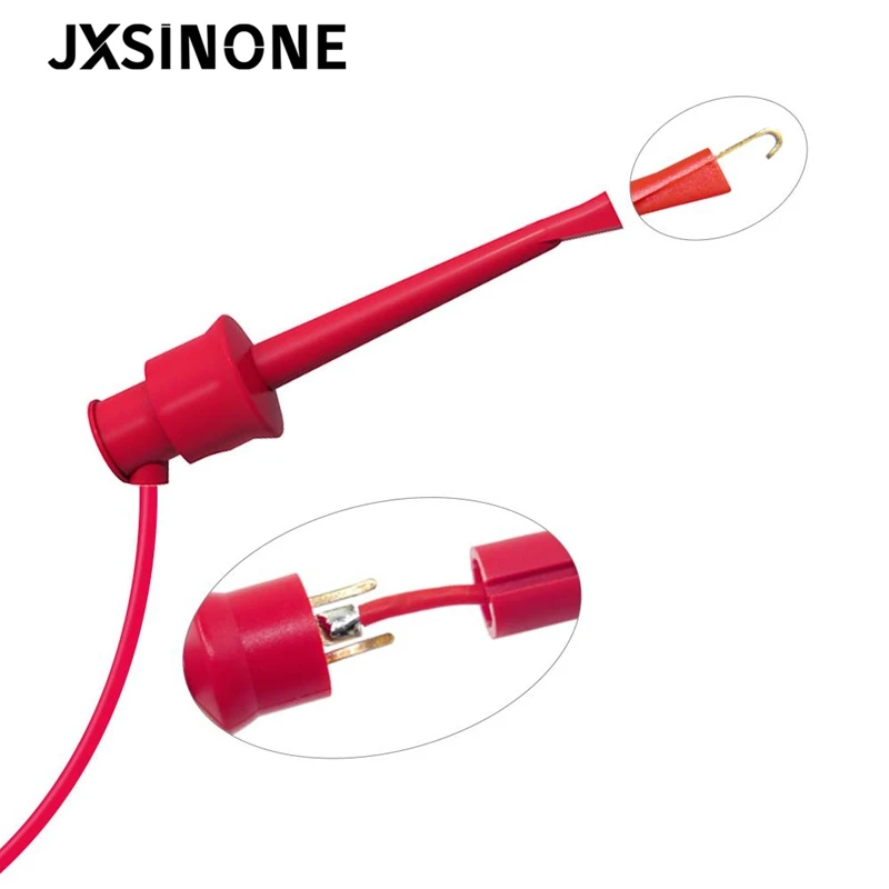 JXSINONE P1007B BNC Q9 Male Plug To Dual test hooks clips probe test lead Cable for Oscilloscope Signal Generator