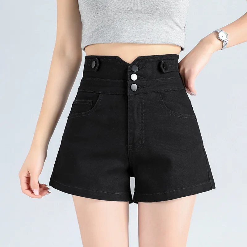 2021 neue sommer frauen schlank breite bein shorts