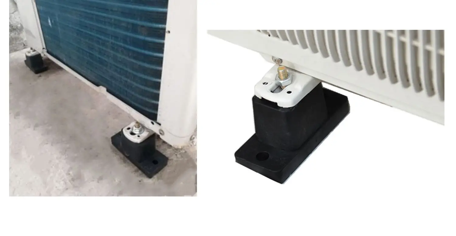 air conditioner bracket outside Air conditioner cushion rubber support Noise prevention base  Rubber Mounts heightening pad