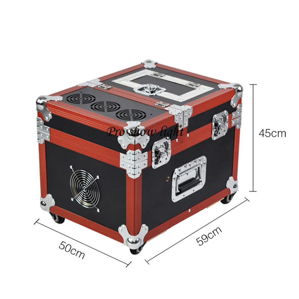 Flightcase Podium Mist Haze Machine 600W/900W Dubbele Rook Outlets Dmx Rook Fog Machine Voor Bruiloft party Disco Hazer Apparaat Dj