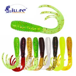 ILure 50 Pcs/lot Fishing Soft Lure 38mm 0.7g Softbait Swimbait Claw Bait Artificial Bait Fishing Lures Fishing Tackle Crankbait