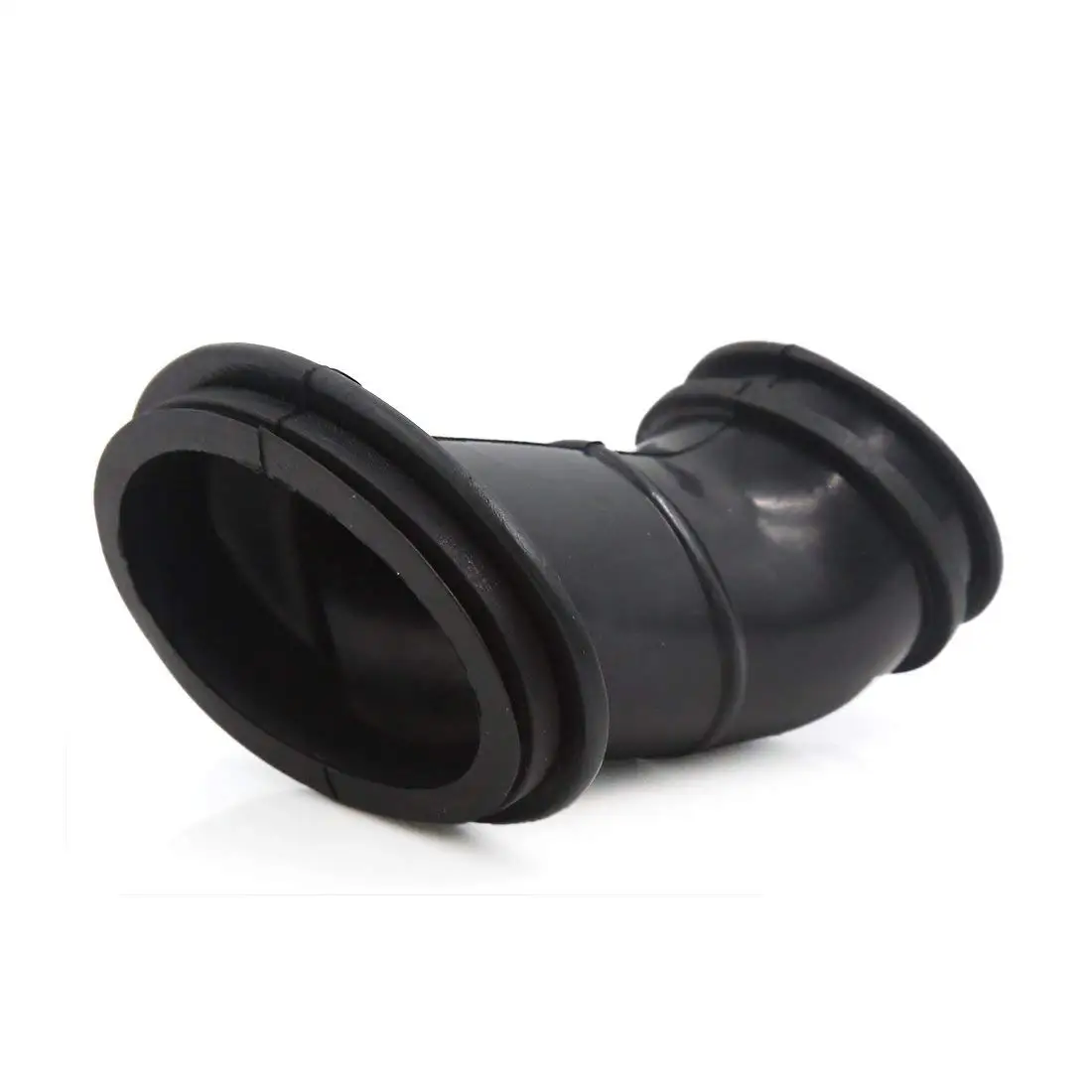 Uxcell Motorcycle Spare Parts Black Rubber Air Filter Connector Adapter Fits for CG125