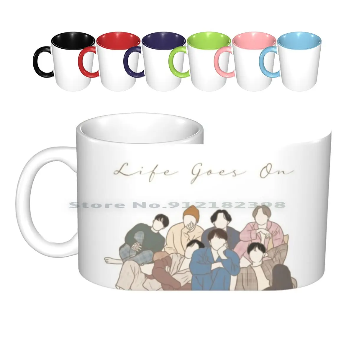 Life Goes On Art Ceramic Mugs Coffee Cups Milk Tea Mug Life Goes On Be New Album Boys Kpop J Hope Jungkook Jimin Rm Rap Monster