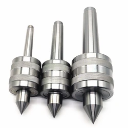 New Accuracy Steel Silver MT1 MT2 MT3 Lathe Live Center Taper Tool Live Revolving Milling Center Taper Machine Accessories