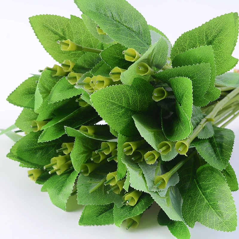 Künstliche Blumen Stab Stiel Zweige Eisendraht für zu Hause Hochzeit Dekoration Vase Blume Stick Pflanze Handwerk Bouquet Dekor Zubehör – Detail 17