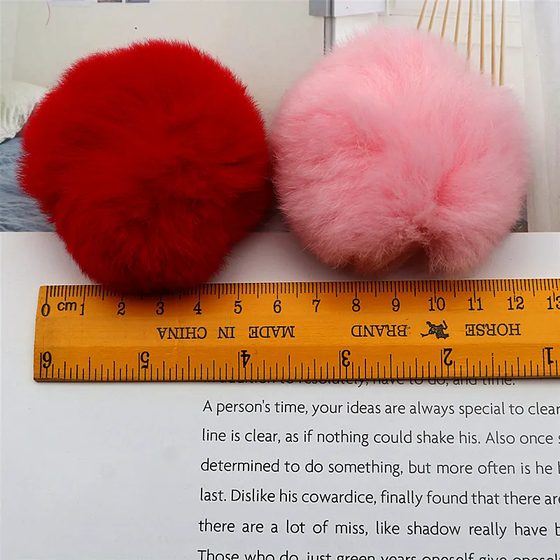 2-5pcs Fluffy Soft Pom Pom 6 Cm 8 Cm Artificial Plush Pom Diy Keychain Pendant Wedding Home Decoration Pom Pom Sewing Supplies