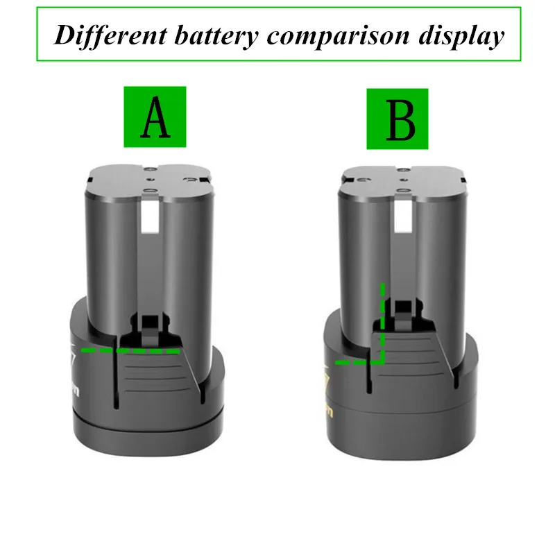 XLTOWN 16.8V/25V Lithium Battery Electric Screwdriver Hand Drill Special Lithium Battery Rechargeable 18650 Power Battery