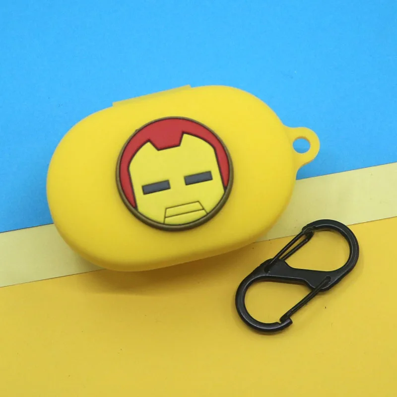 مارفل سماعة حافظة لهاتف شاومي ريدمي إيردوتس 3 كارتون سيليكون لاسلكي سماعة بلوتوث الغطاء الواقي مع هوك