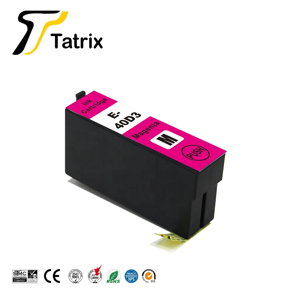 Tatrix T40D1 T40D2 T40D3 T40D4 T40D Compatible Printer Inkjet Ink Cartridge for Epson SureColor SC-T3100 SC-T5100 SC-T2100