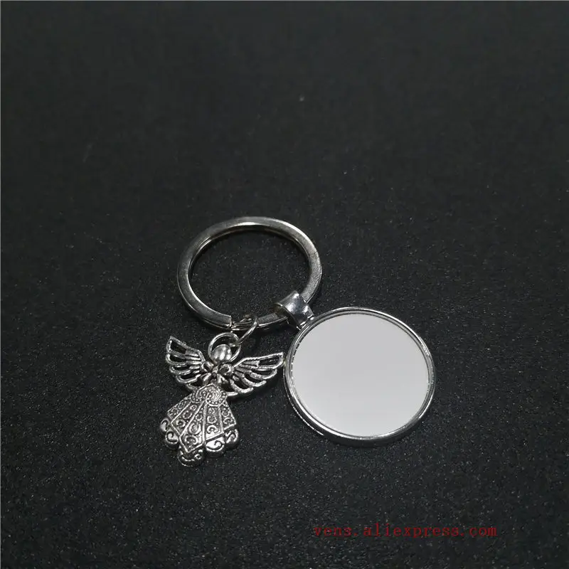 

sublimation blank wings keychains key ring heat transfer printing blank diy materials 20pieces/lot