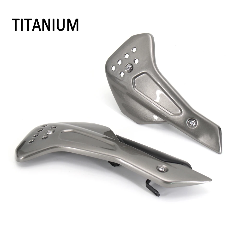 2021 For Trident 660 Motorcycle Parts Windshield Windscreen Deflector And Side Engine Belly Protection Plates Lower Fairing image 3