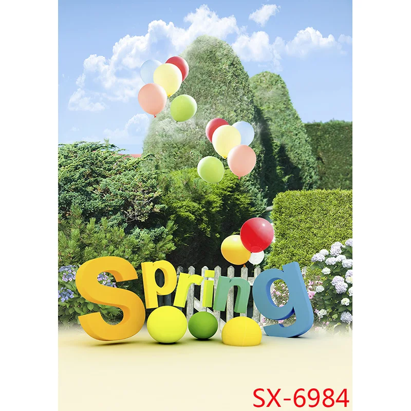 Bambini compleanno fondali fotografia scenario fiori prato neonato ritratto foto sfondo Studio puntelli 2157 YXFL-34