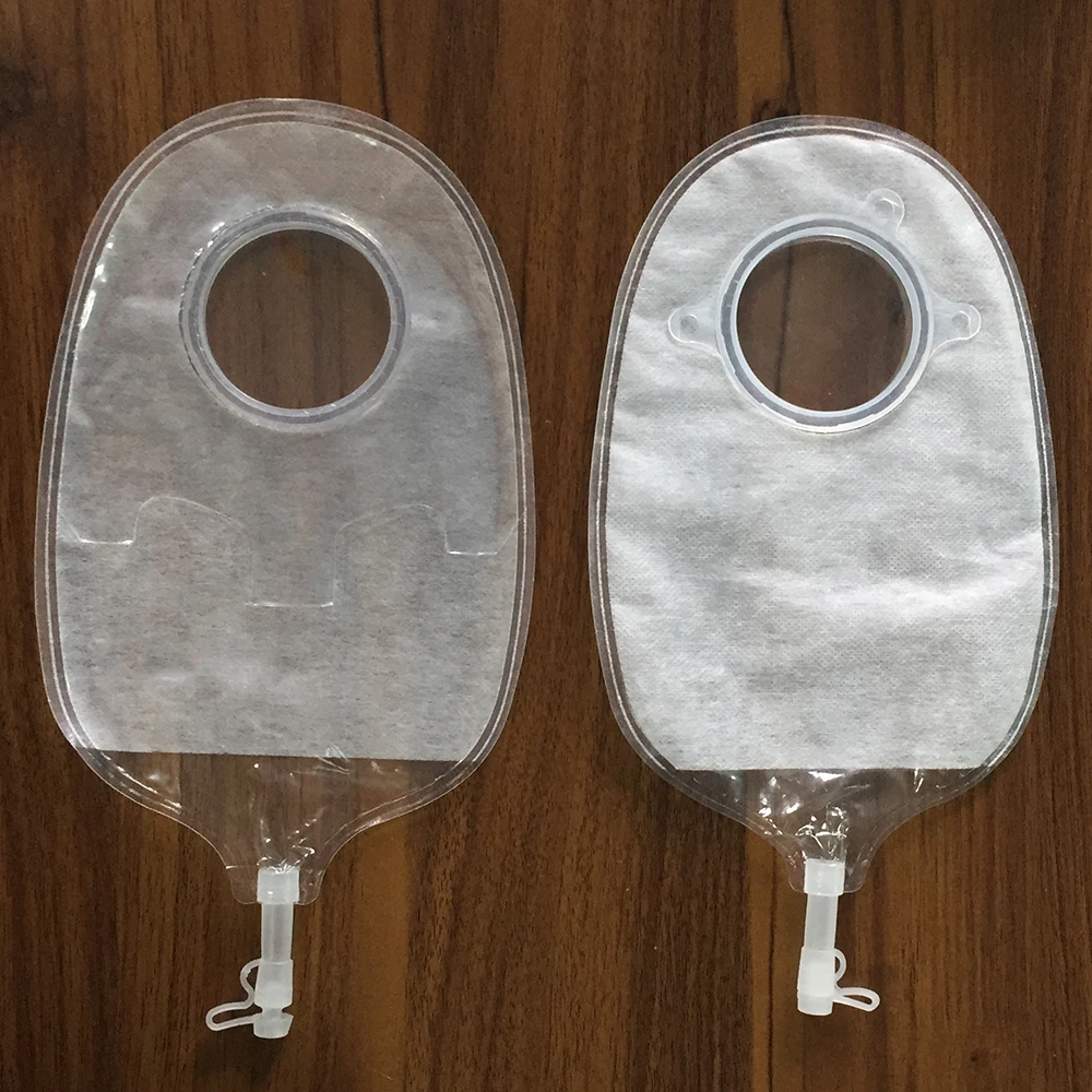 Urostomy Bags Kits Two Pieces Urine Bags Stoma Care Max Cut 45mm Factory Wholesale Anti-leak Durable Urostomy Bag