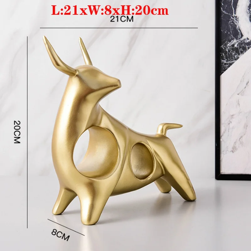 

Creative Nordic Light luxury momentum such as cattle to attract wealth, office trinkets, home wine cabinet, TV cabinet decoratio