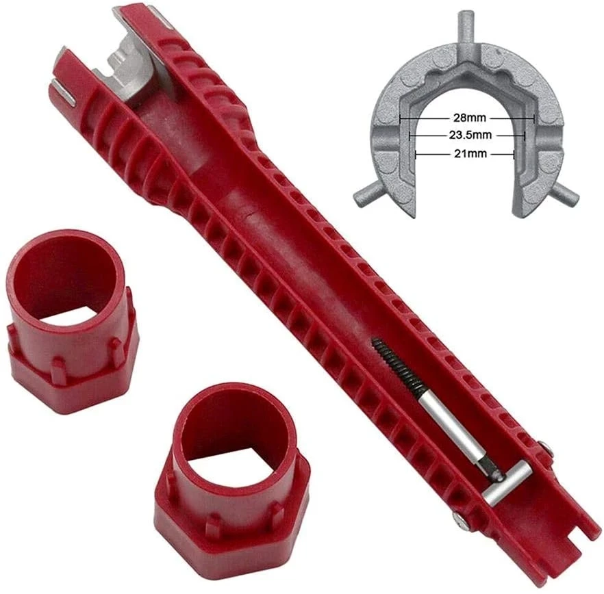 Faucet and Sink Installer 8-in-1 Multi-purpose Wrench Plumbing Tool for Toilet Bowl/Sink/Bathroom/Kitchen Plumbing Repair