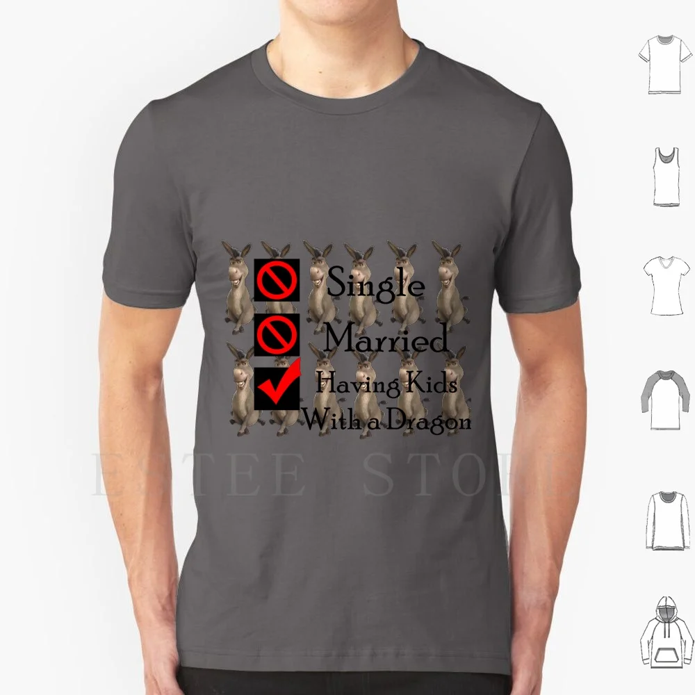Camiseta con diseño de dragón para niños, talla grande, 100% algodón, diseño de burro, dragón, Shrek, princesa Fiona, Farquaad, Lord Puss In Boots