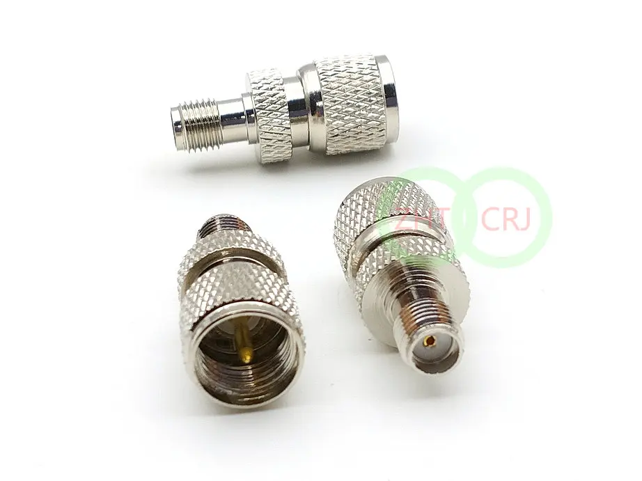 

brass SMA Female to MINI UHF Male Nickelplated Straight Coaxial Adapter New