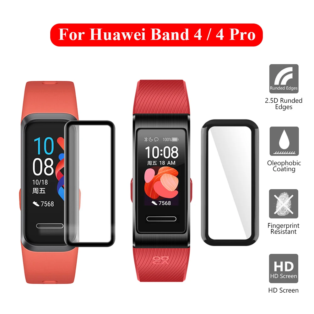 Pellicola protettiva morbida per Huawei Band 4 pellicola protettiva per schermo con bordo curvo 3D per Huawei Band 4 Pro HD Clear