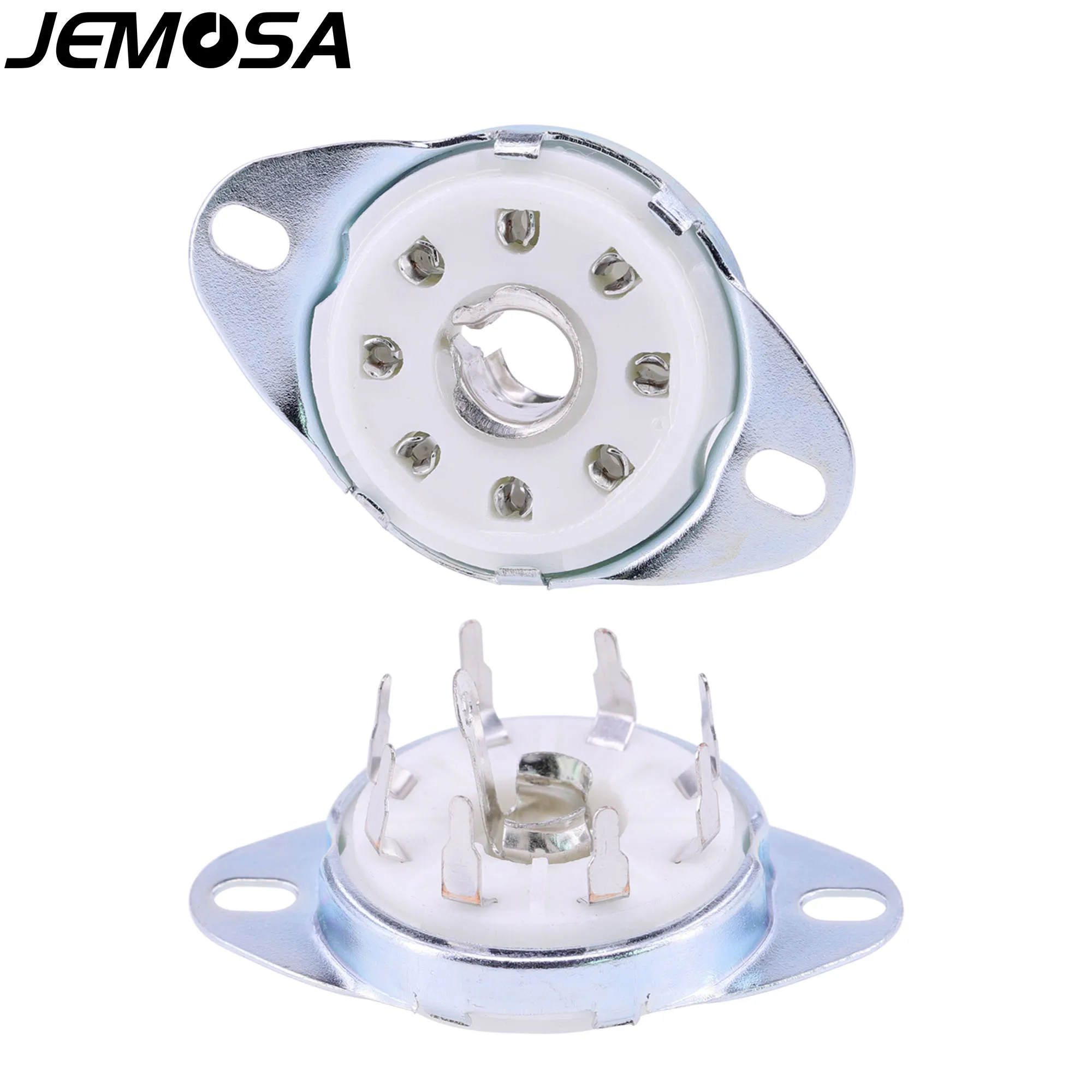 8Pin Ceramic Tube Socket GZC8-8-Y PCB Mount Electron Tube 5B254 7N7 4P1S 2J27 EBL21 ECH21 Vacuum Tube Amplifier Audio HIFI DIY