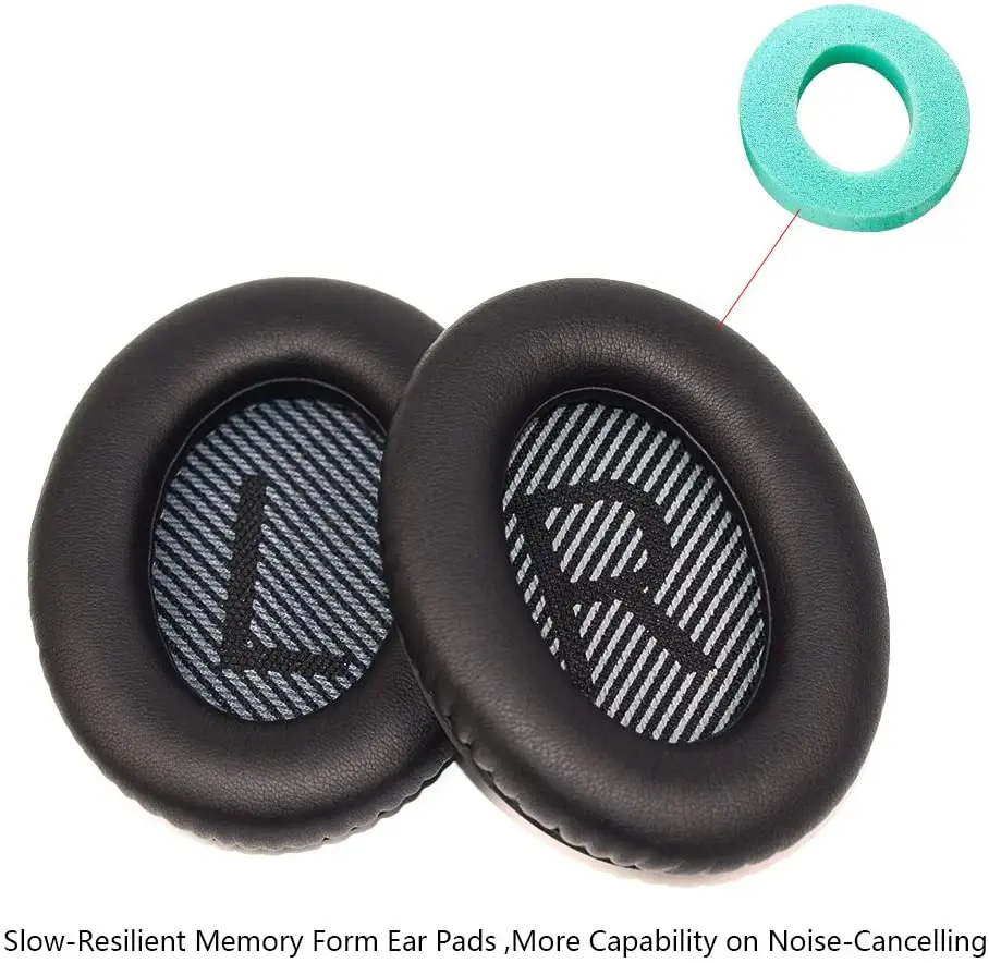 Premium Replacement Ear Pads for Bose Headphones - Compatible with QC15 / QC25 / QC35 & 35 ii / QC2 / AE2 / AE2i / AE2W / Soundl