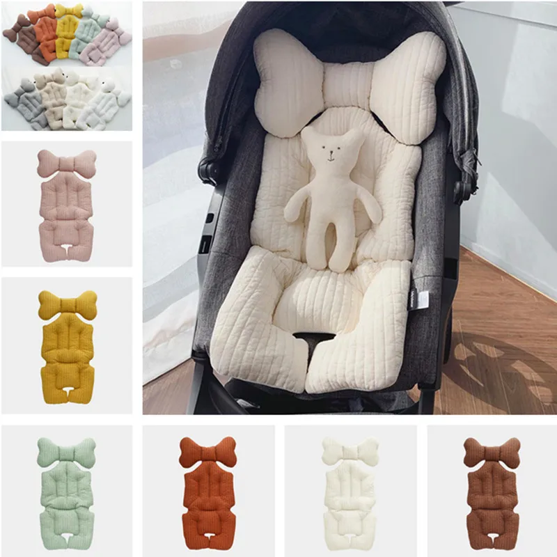 

Baby Thicken Soild Color Stroller Accessories Cotton Diapers Changing Nappy Pad Seat Carriages Pram Buggy Car General Mat