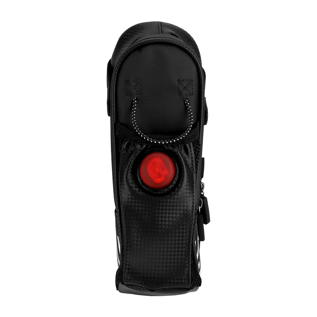 

Велосипедная седельная сумка Велосипедная сумка для бутылки с водой IP44 Водонепроницаемый карман для задних фонарей велосипеда со светодиодной подсветкой