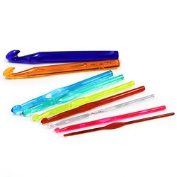 Plastic Crochet Hooks Knitting Needle Weave Craft Yarn Sewing Tools DIY Crafts Weave Knitting Tools 3/4/5/6/7/8/9/10/12/15MM