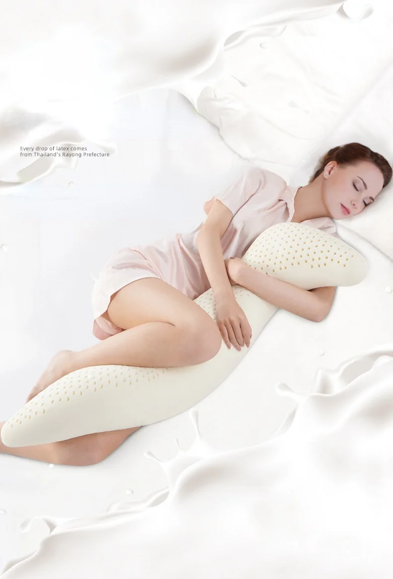 Pregnant woman hippocampus pillow Thai natural latex humanoid shape boy girl friend pillow with legs on bed non-cylindrical