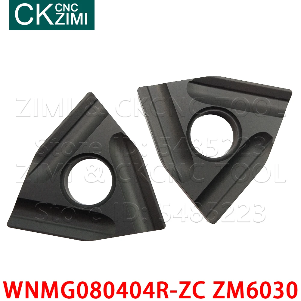WNMG080404R-ZC ZM6030 WNMG 080404R 카바이드 인서트 슬롯 블레이드 터닝 인서트 CNC 금속 선반 공구 WNMG 080404 R for Steel