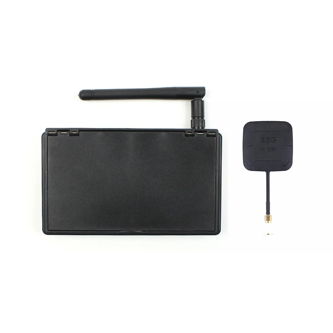 

JMT 5.8G 40CH 4.3 Inch FPV Monitor With 14DBI High Gain Flat Panel FPV Antenna RP-SMA for FPV Racing Drone Quadcopter