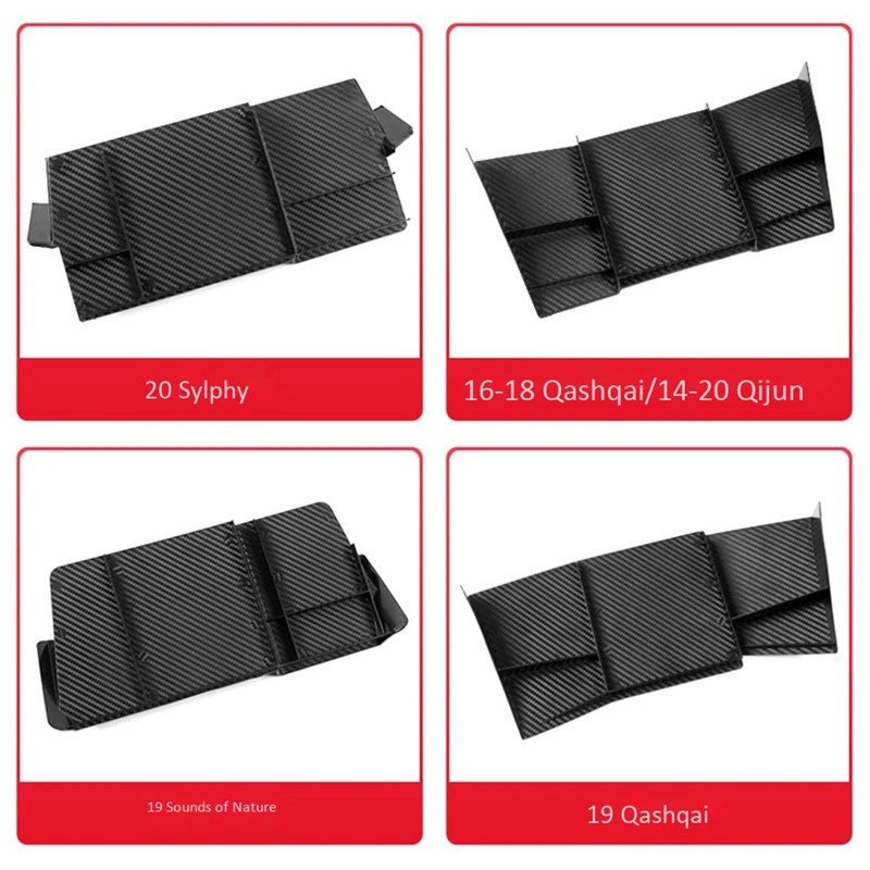 AU04 -Car Center Console Storage Box Armrest Box Organizer for Nissan X-Trail X Trail T32 2014-2019 Interior Decoration