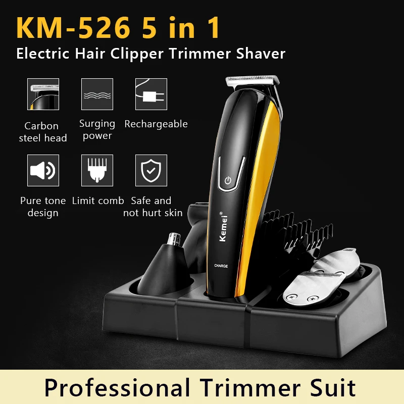 8 In 1 Men's Precision Hair Trimmer Hair Clipper Shaver Body Groomer Beard Stubble Trimer Face Shaving Machine Head Trimming 40D