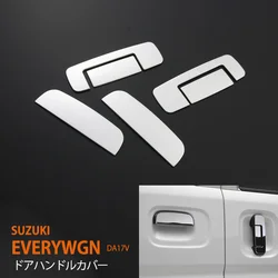 6pcs Car Door Handle Cover Trim Protector for Suzuki Everywgn DA17V 2015 Chrome Stainless Steel Car Styling Accessories Stickers