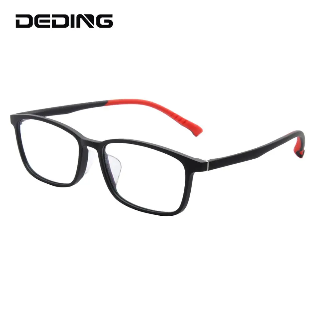 

Teens Eyeglasses Frame 55MM Ultra-light TR90 Glasses Frame w/ Silicon Nose pads ,Memory Temple For Boys Girls