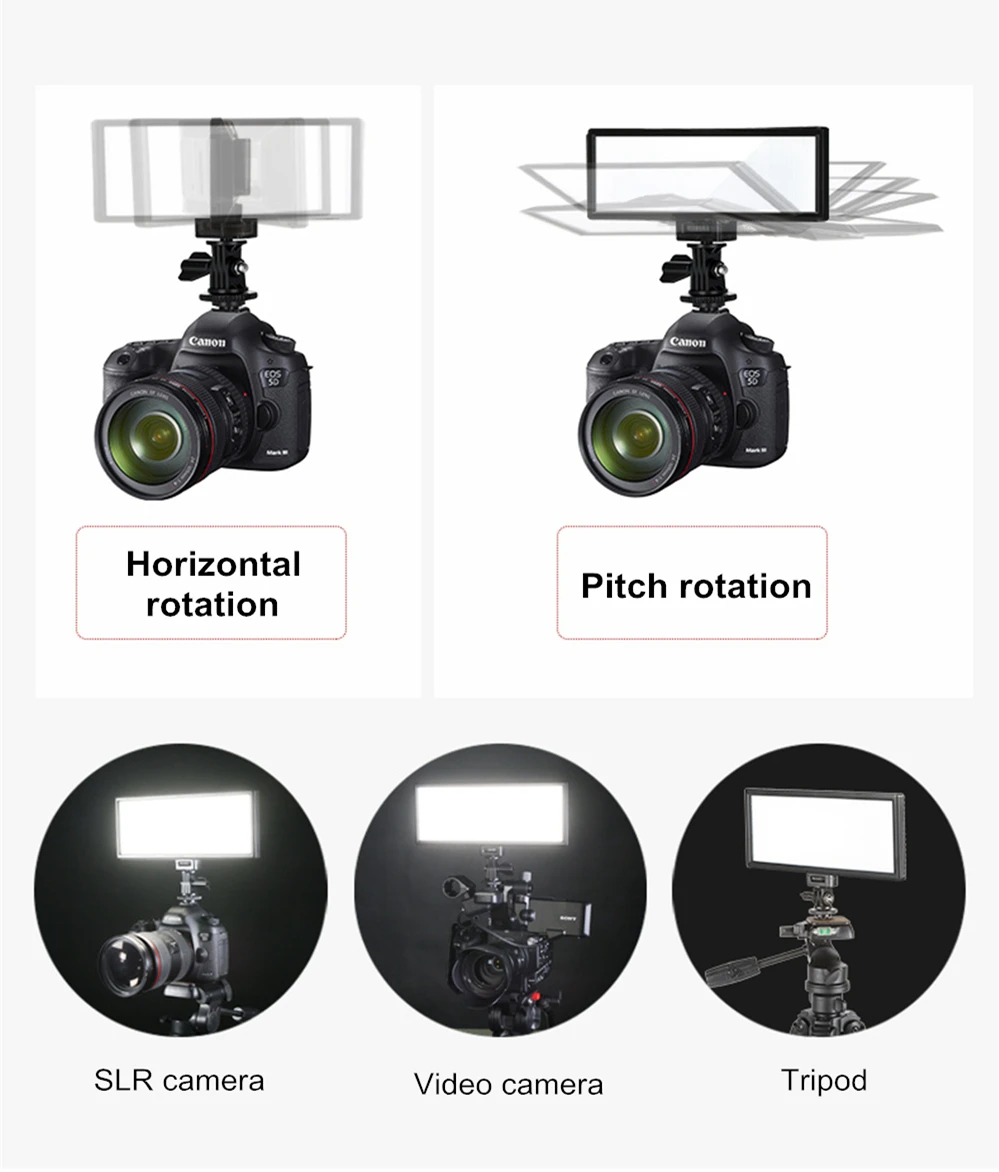 Viltrox L132T Đèn LED Video Bi Màu Mờ DSLR Phòng Thu Ánh Sáng Đèn Bảng Điều Khiển Màu Sắc Ánh Sáng Cho Máy Quay Phim