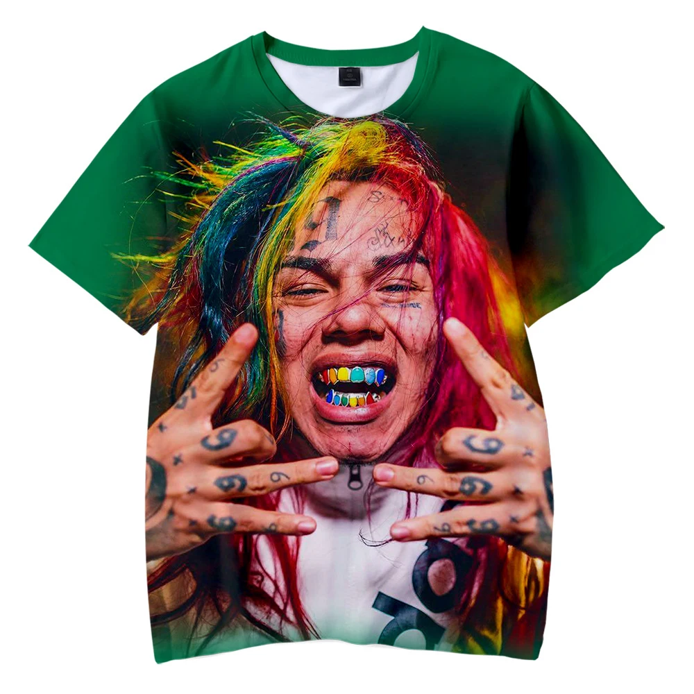 6IX9INE GOOBA Adult Kids T-shirt 2020 Summer New Fashion Hip Hop Streetwear Casual Tees Kids Adult Short Sleeve Piece 3D Cotton