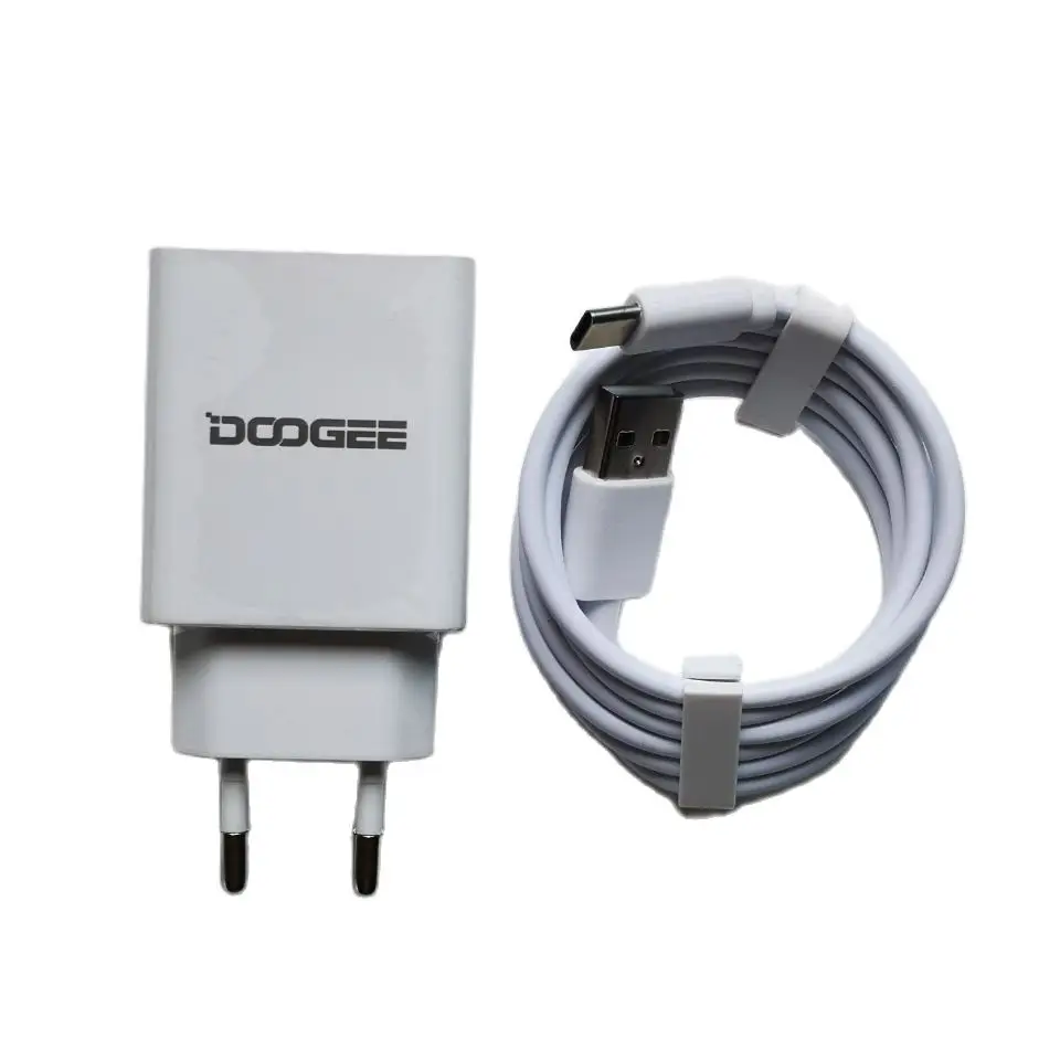 Original Fast Charger For Doogee S96 Pro Quick Charging Power Adapter+USB Cable