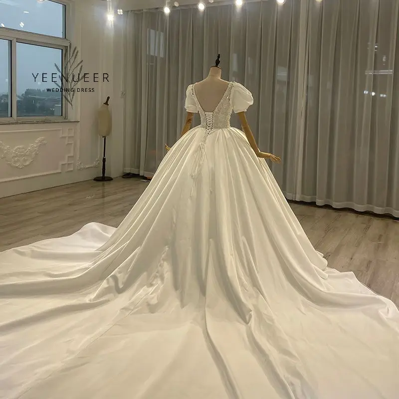 Wedding dress 2021 New hot sale wedding dress original design luxury full beading bridal dress Luxury Lace