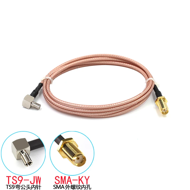 SMA Femmina a TS9 Connettore Maschio Adattatore Esterno Splitter Combinatore RF Coassiale Della Treccia del Cavo per 3G 4G antenne RG316