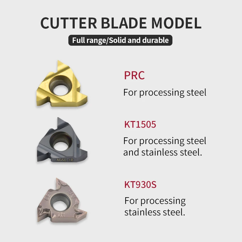 Tungsten steel internal thread cutter is used for 11IR A55 PRC/16IR 1.5 ISO PRC/22IR N60 PRC and other series of carbide insert