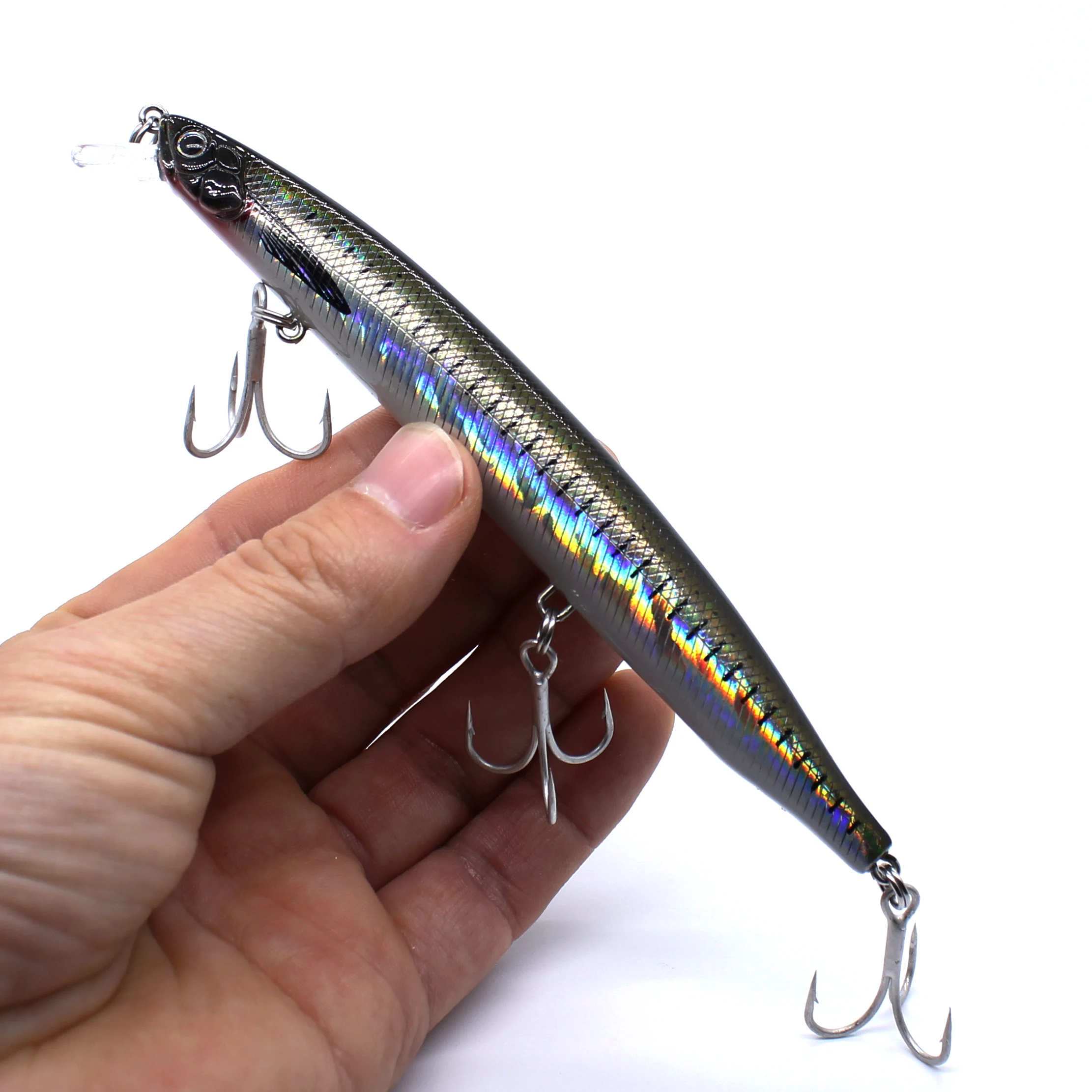 AOCLU Sinking Jerkbait Wobbler 130 mm 20,6 g Tiefe 0,8–1,8 m Harter Köder Minnow Angelköder Magnet Gewichtsübertragungssystem Meeresspiel – Detail 2
