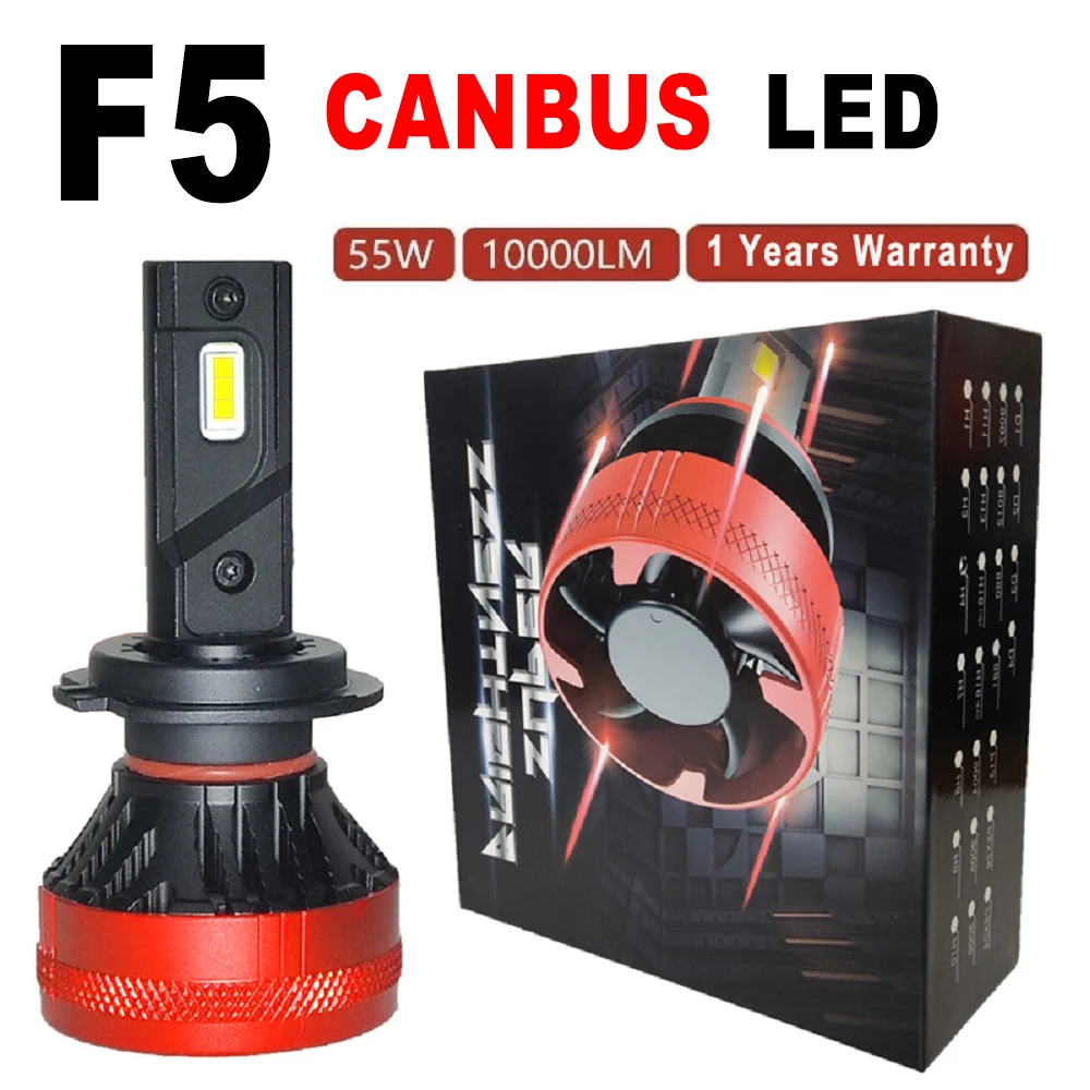 F5 110W H7 led Canbus 20000LM High Power Headlight H4 H11 H16 9005 Hb3 Hb4 H13 9007 H8 Led Bulb  Turbo Lamp For Car light 2PCS