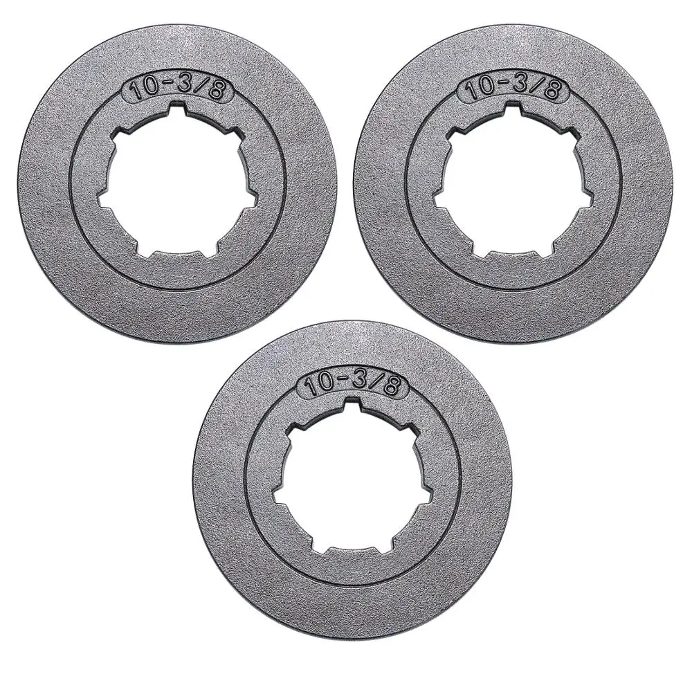 3/8" Pitch 10 Tooth Chain Saw Rim Sprocket Kit 3Pcs For Chainsaw Stihl Husqvarna Others STD 22mm 7 Spline