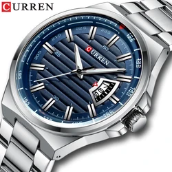 CURREN New Men Business Watch Full Steel Quartz Top Brand Luxury Sports Waterproof Casual Male Wristwatch Relogio Masculino