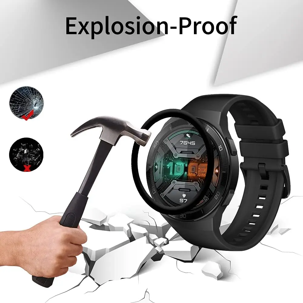 3D Curved Edge Protector Film For Huawei Watch GT2e Full Coverage Screen Protective Film