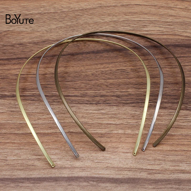 BoYuTe (5 Pieces/Lot) 13CM Width 3.3MM Thickness Metal Brass Choker Necklaces Jewelry Making Diy Handmade Materials